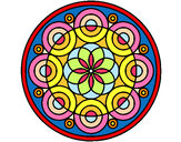 Dibujo Mandala 35 pintado por intensidad