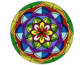 Dibujo Mandala 6 pintado por Elison