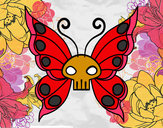 Dibujo Mariposa Emo pintado por memily412