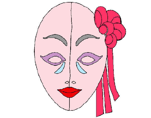 Dibujo Máscara italiana pintado por beti