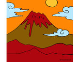 Dibujo Monte Fuji pintado por vero05