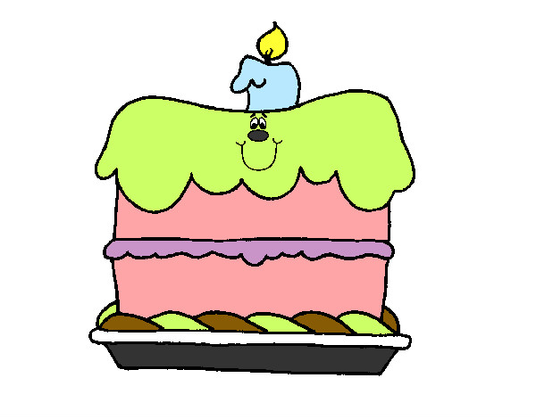 Dibujo Pastel de cumpleaños pintado por pinky6262