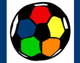 Dibujo Pelota de fútbol pintado por datha