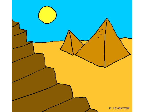 desierto  y  piramides