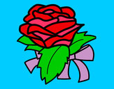 Dibujo Rosa, flor pintado por pinktita86
