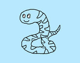 Dibujo Serpiente feliz pintado por adrisl