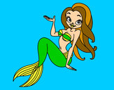 Dibujo Sirena sexy pintado por ianna