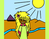Dibujo Sol y montaña pintado por pinky6262