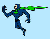 Dibujo Superhéroe poderoso pintado por Rikardoa