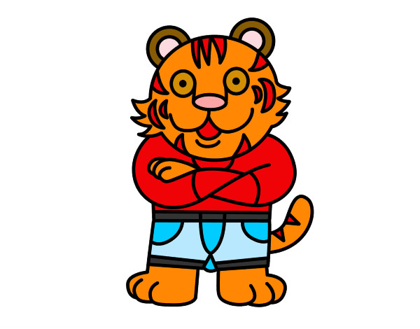 Dibujo Tigre vestido pintado por ansaid 