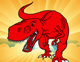 Dibujo Tiranosaurio Rex enfadado pintado por sheilapa