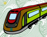 Dibujo Tren de alta velocidad pintado por alvarocac