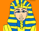 Dibujo Tutankamon pintado por m-l-p-c