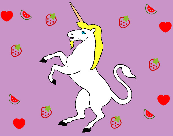 Dibujo Unicornio 1 pintado por montsita