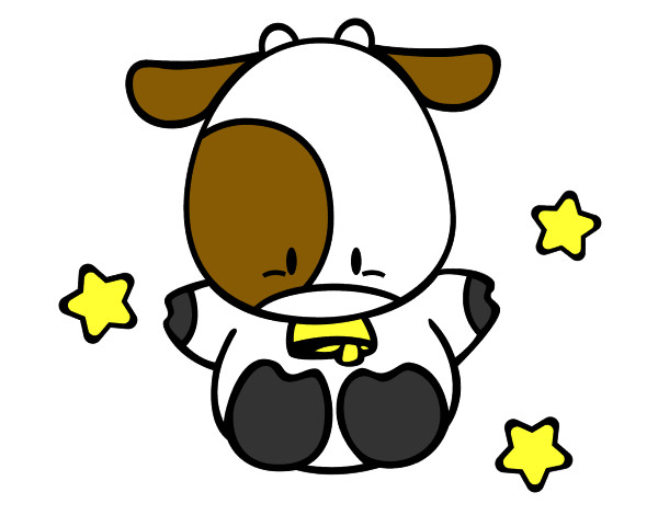 Dibujo Vaca pequeña pintado por michifu