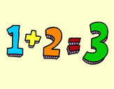 Dibujo 1+2=3 pintado por wapitadn75