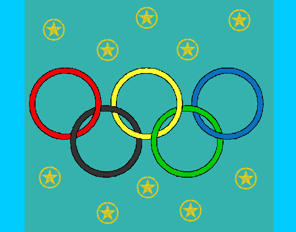 Dibujo Anillas de los juegos olimpícos pintado por Lois