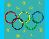 Dibujo Anillas de los juegos olimpícos pintado por Lois