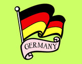 Dibujo Bandera de Alemania pintado por Elena2000