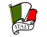 Dibujo Bandera de Italia pintado por amht