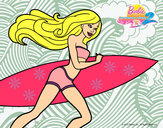 Dibujo Barbie corre al agua pintado por arocena