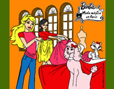 Dibujo Barbie y su amiga mirando ropa pintado por RBK158