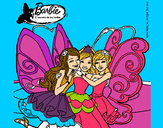 Dibujo Barbie y sus amigas en hadas pintado por tattiane