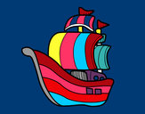 Dibujo Barco de corsarios pintado por Isidora6