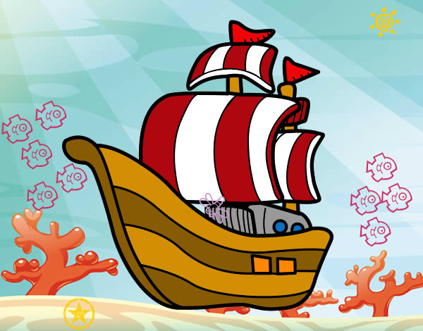 Dibujo Barco de corsarios pintado por ViriOmar