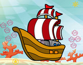 Dibujo Barco de corsarios pintado por ViriOmar