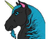 Dibujo Cabeza de unicornio pintado por alexstar