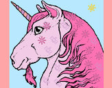 Dibujo Cabeza de unicornio pintado por zoeliux