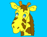 Dibujo Cara de jirafa pintado por MAYRAFLORE