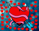 Dibujo Corazón con flecha III pintado por alexstar