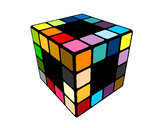 Dibujo Cubo de Rubik pintado por venomman
