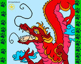 Dibujo Dragón japonés pintado por mikili09
