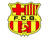 Dibujo Escudo del F.C. Barcelona pintado por edgar2000
