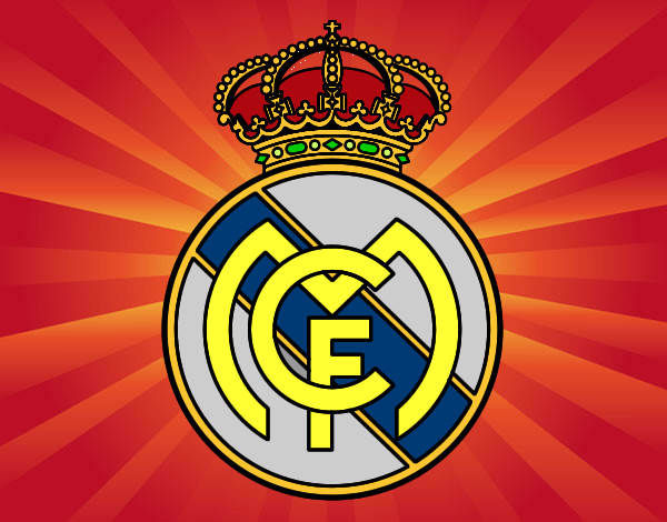 Dibujo Escudo del Real Madrid C.F. pintado por eduard