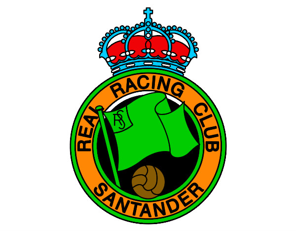 Dibujo Escudo del Real Racing Club de Santander pintado por edgar2000