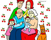 Dibujo Familia pintado por FRANEVA
