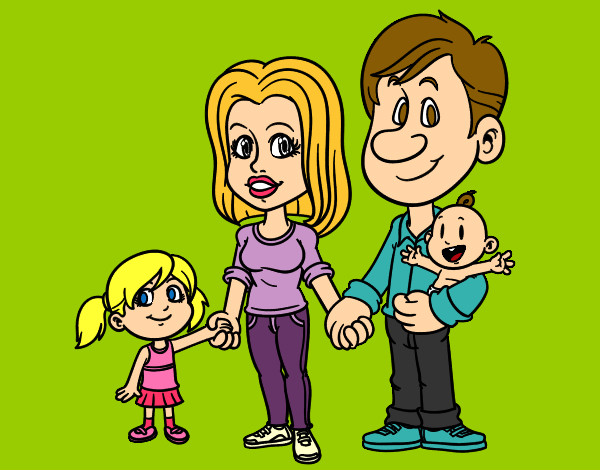 Dibujo Familia feliz pintado por Sooofiii