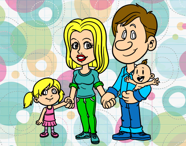 Dibujo Familia feliz pintado por wapitadn75