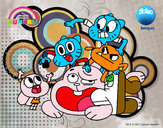 Dibujo Gumball y amigos pintado por marshallx