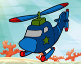 Dibujo Helicóptero con una estrella pintado por danygalan