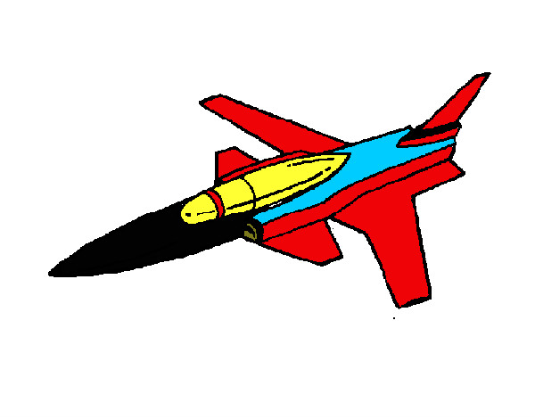 Dibujo Jet pintado por galeraS