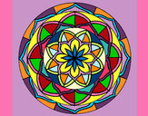 Dibujo Mandala 6 pintado por aniseta