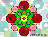 Dibujo Mandala con redondas pintado por facundytho