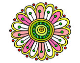 Dibujo Mandala margarita pintado por txaquies