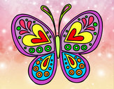 Dibujo Mandala mariposa pintado por Nayeli123