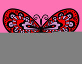 Dibujo Mariposa bonita pintado por anllis